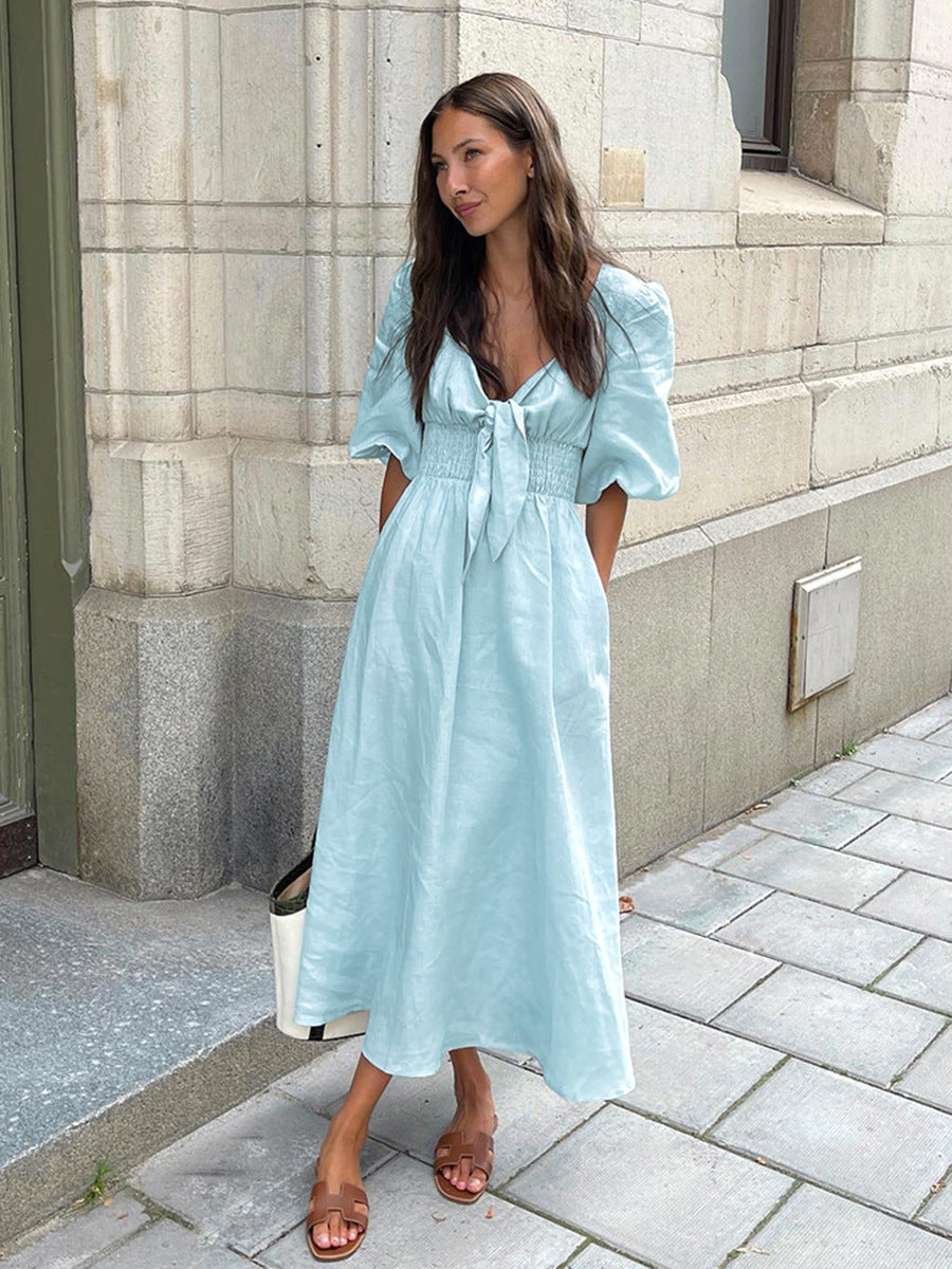 New summer French elegant long skirt