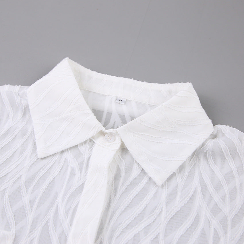 New Spring and Summer French Chiffon Shirt