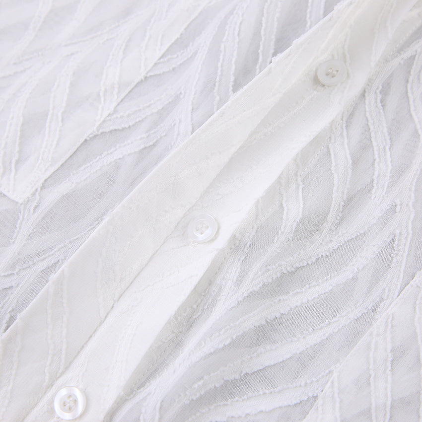 New Spring and Summer French Chiffon Shirt