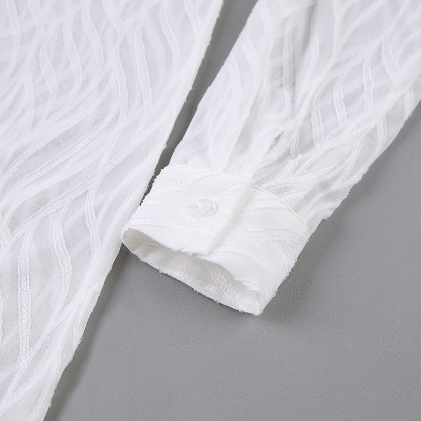 New Spring and Summer French Chiffon Shirt