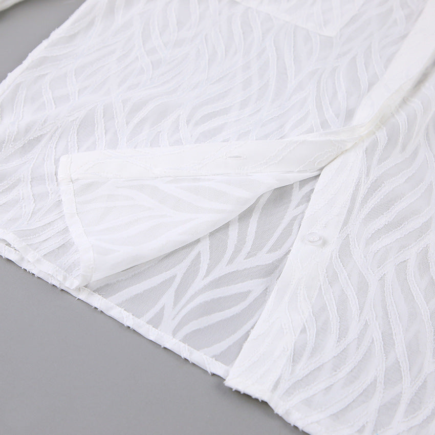 New Spring and Summer French Chiffon Shirt