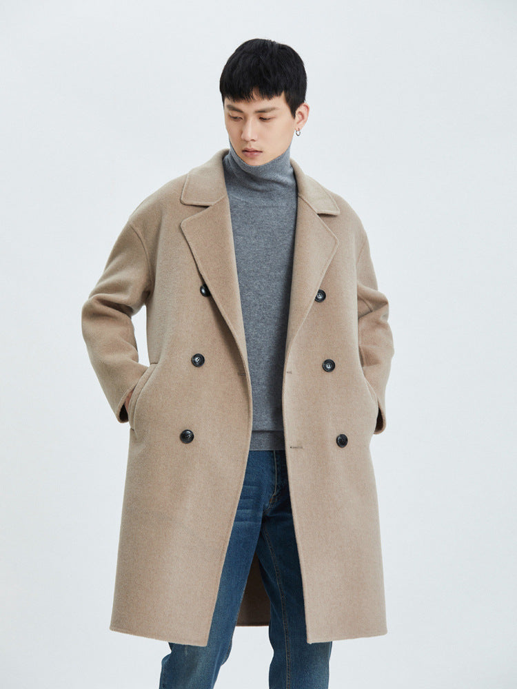 Autumn and winter new double-faced wool coat jacket men's suit