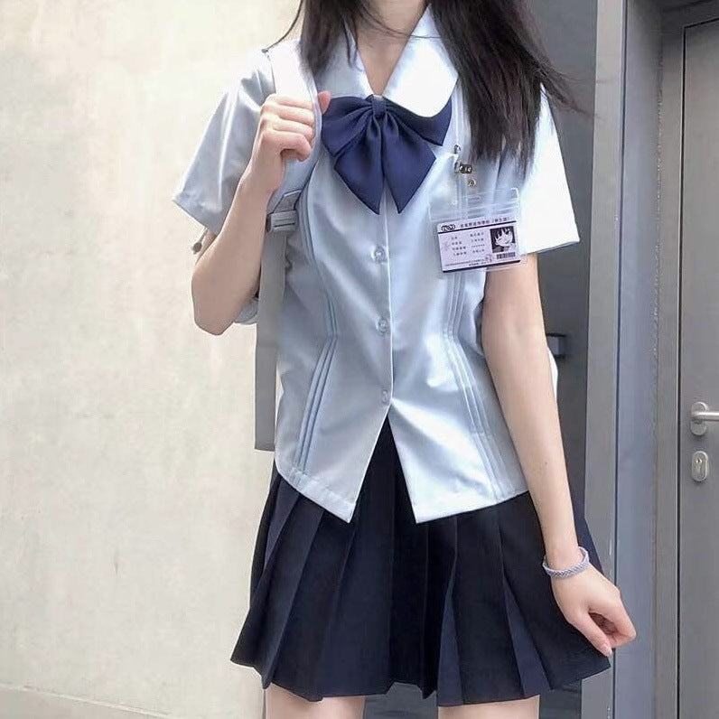 JK uniform shirt women's short sleeve Japanese preppy style