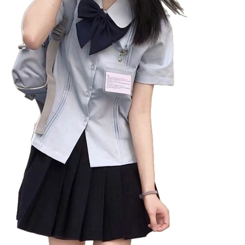 JK uniform shirt women's short sleeve Japanese preppy style