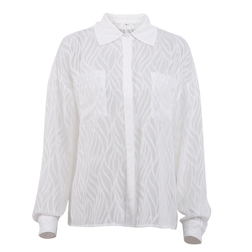 New Spring and Summer French Chiffon Shirt