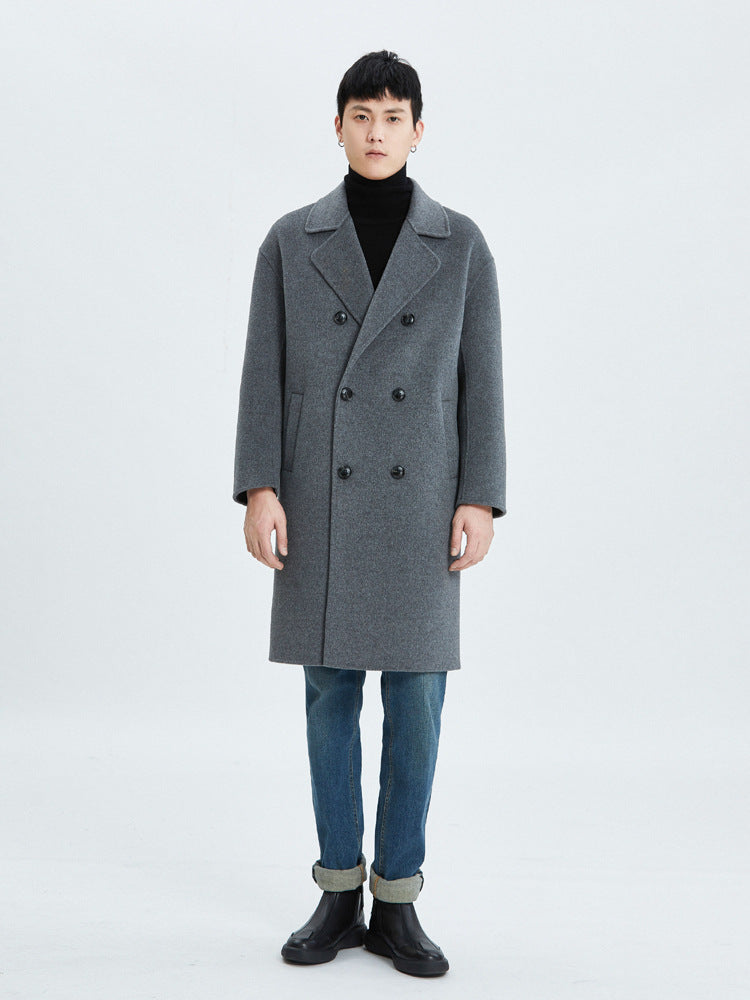 Autumn and winter new double-faced wool coat jacket men's suit