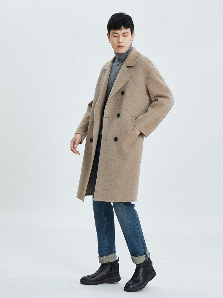 Autumn and winter new double-faced wool coat jacket men's suit